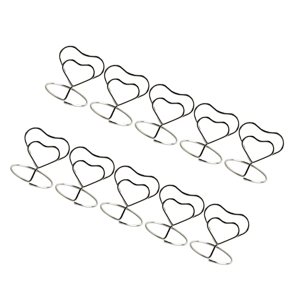 

Table Name Holder Heart-shaped Ring Clip Holders Bracket Wedding Memo Number