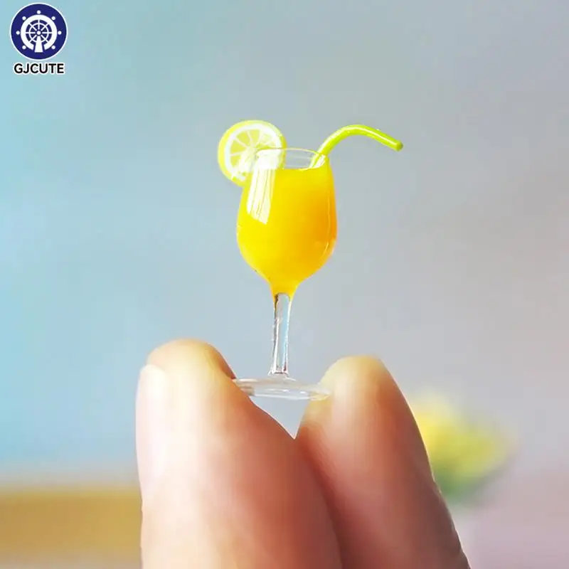 Miniature Simulation Drinks Cup Doll Cocktail Glass Toy Dollhouse Accessories Miniature 1:6/1:12 Doll House Kitchen Ornaments