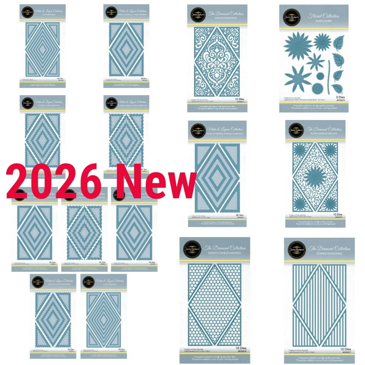 

New Sunflower Damask Diamonds Die Set Metal Cutting Dies For DIY Scrapbooking Paper Card Making Decorative Handcraft Photo Album