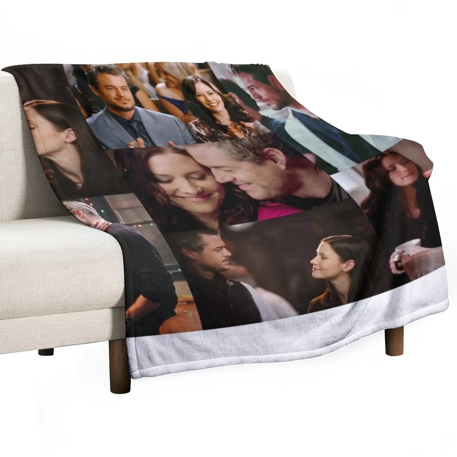 

Slexie Large Collage Designed for Blankets Throw Blanket Softest Luxury Brand Sofa Blankets