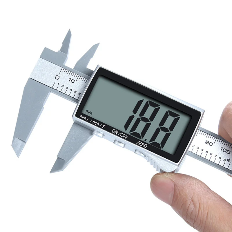 Calibrador Vernier con pantalla Digital electrónica, conversión en pulgadas/métrico, 6 pulgadas, 0-150Mm, herramienta de medición de calibrador de pantalla completa-AT64
