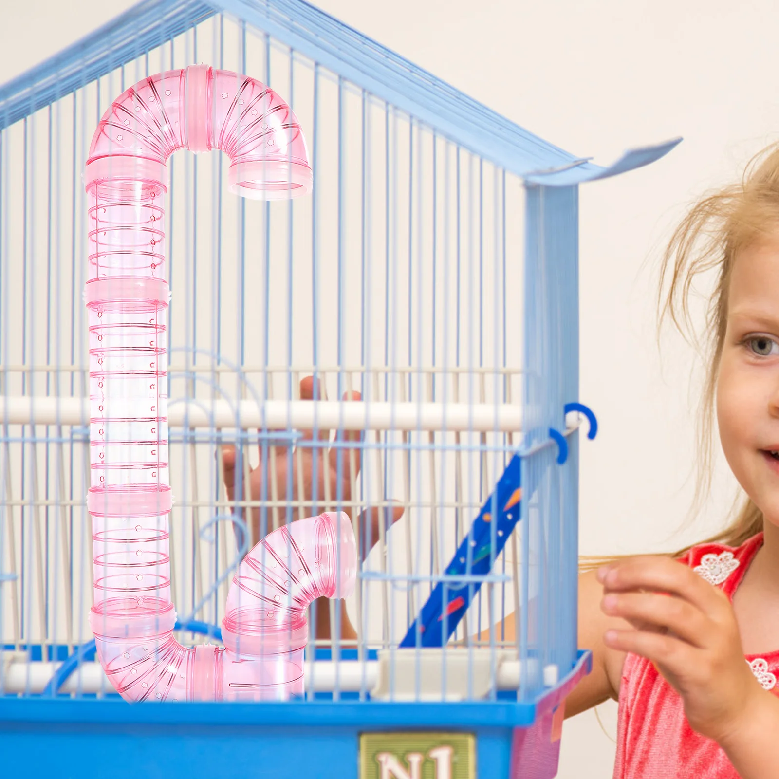 

Hamster Maze Tube Plastic Puzzle DIY Cage Connector Playtunnel Easy Install Disassemble Pet Supplies Large Animal House Toy