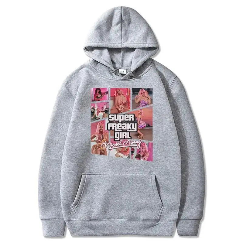 مغني الراب سوبر فريكي فتاة نيكي ميناج هوديي الرجال النساء أزياء العلامة التجارية تصميم البلوز الصوف هوديس البلوز الموضة