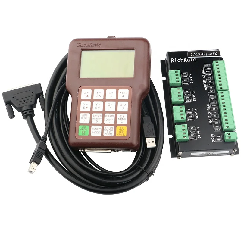 Richauto dsp A15 controller is suitable for Chinese three-axis multi-axis motion numerical control router control syste