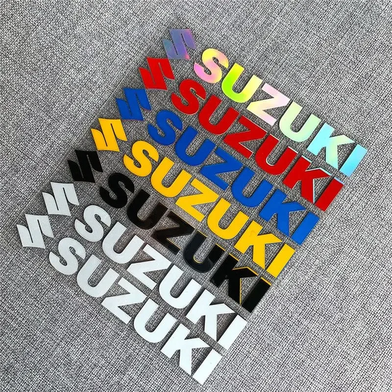 

2pc/set Motorcycle Sticker Body Decal for S-su-zu-ki Sticker Motorcycle Helmet Badge Decal Set Reflective Sticker Decor