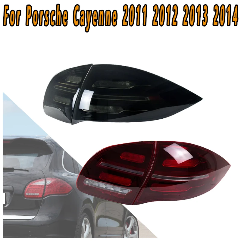 

Для Porsche Cayenne 2011 2012 2013 2014 светодиодный задний фонарь с динамическими указателями поворота, фонарь заднего хода, стоп-сигнал, сигнальная лампа дальнего света