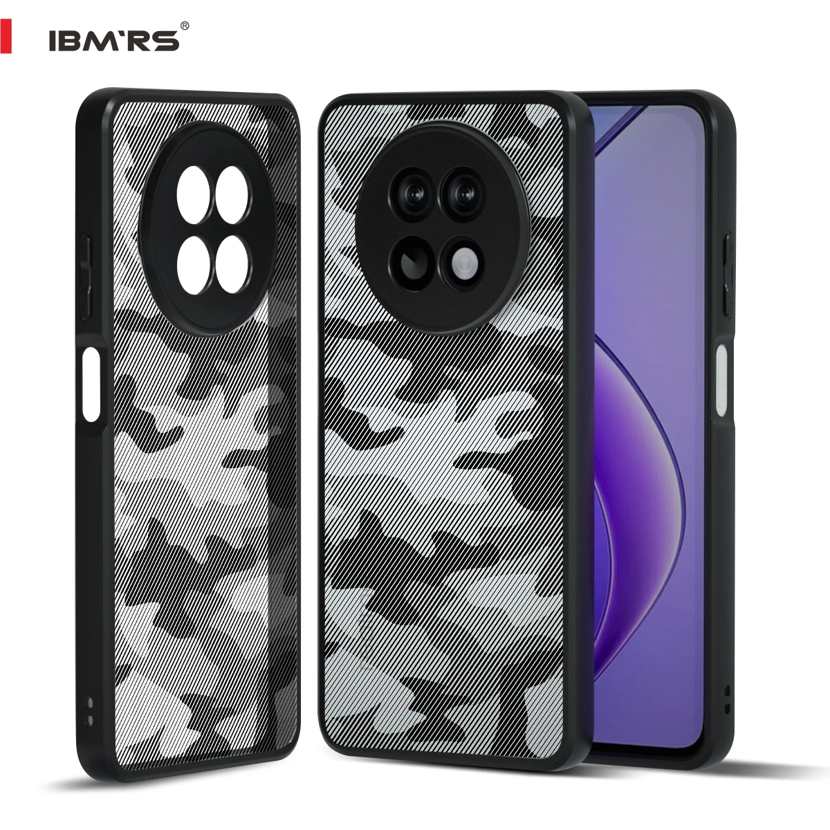 

Матовый камуфляжный чехол IBMRS для Realme 12/12X 5G/Narzo N65/C65, противоударный, против отпечатков пальцев и маслостойкий тонкий прозрачный чехол