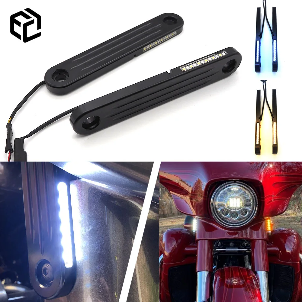 Motocyklowe kierunkowskazy LED ze światłami pozycyjnymi do Harley Touring, akcesoria Street Glide Limited FLHX FLHXS FLHTK CVO