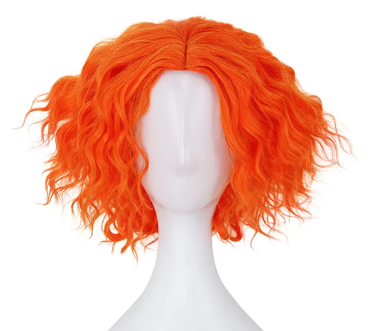 Alice In Wonderland 2 Mad Hatter Orange Wigs Short Curly Hair The Red Queen Queen Cosplay Wigs Role Play Mad Hatter Wigs