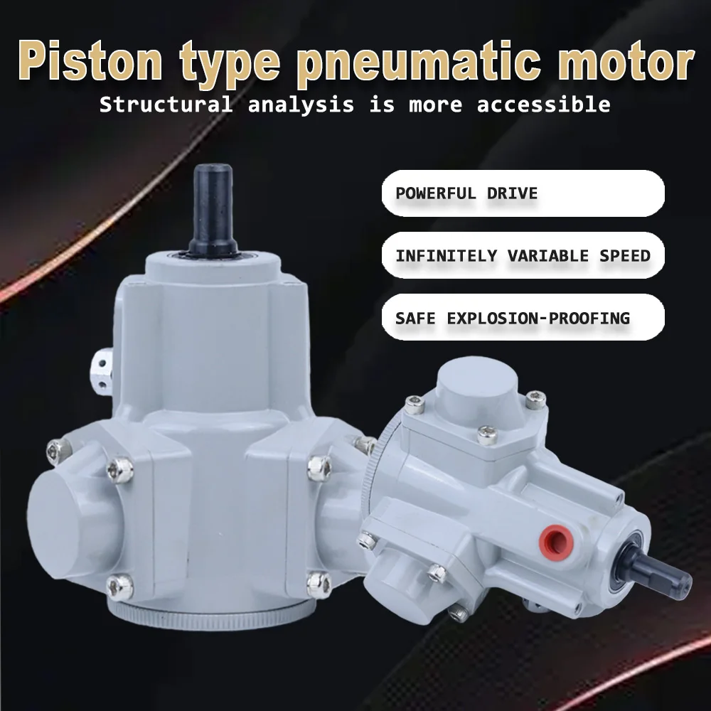 Vertical Pneumatic Motor 1/8HP 1100RPM Low Speed High Power Explosion Proof Air Motor with Forward Reverse Function Basic Type