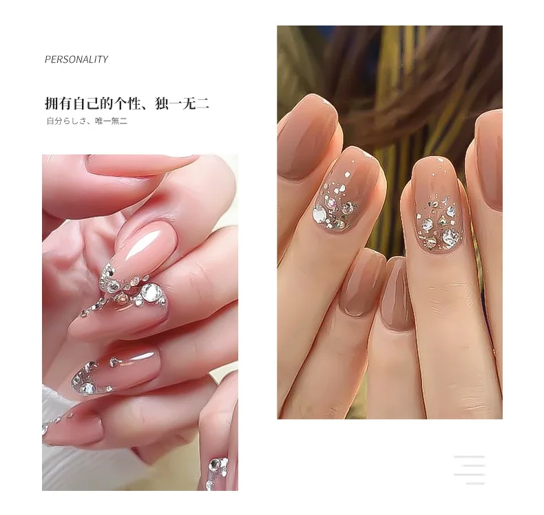 1 Opakowanie mieszanych rozmiarów ozdób do paznokci, cyrkonie do paznokci, kryształki do paznokci