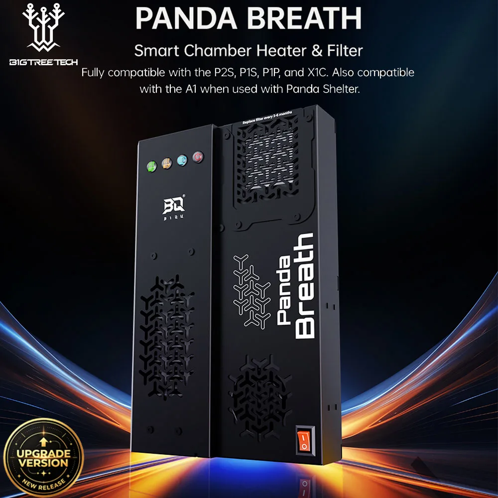BIGTREETECH Panda Breath Smart Chamber Heater&Air Filter Filament Drying for BambuLab P1P/P1S/X1C/A1/P2S/Snapmaker U1 3D Printer