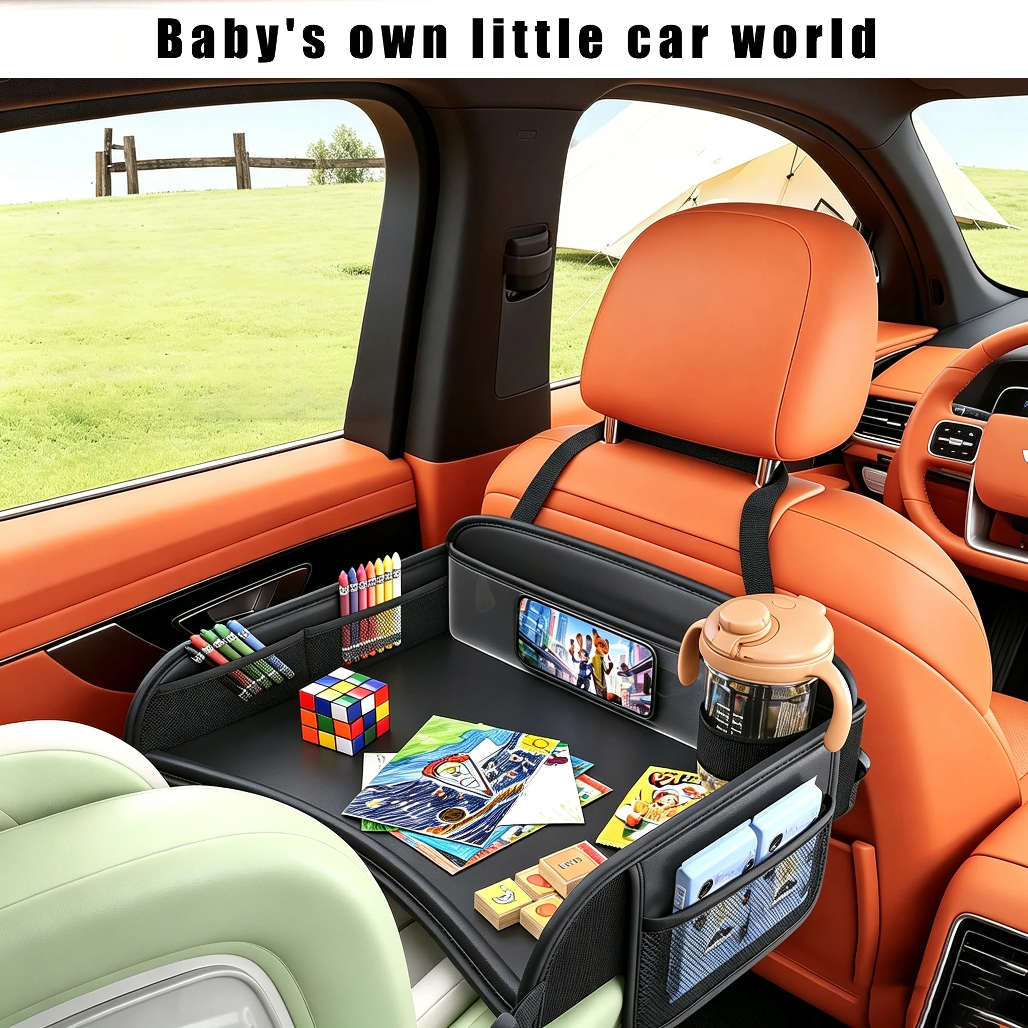 Kids Outdoor Dining Table - Car Rear Seat Baby Travel Tray