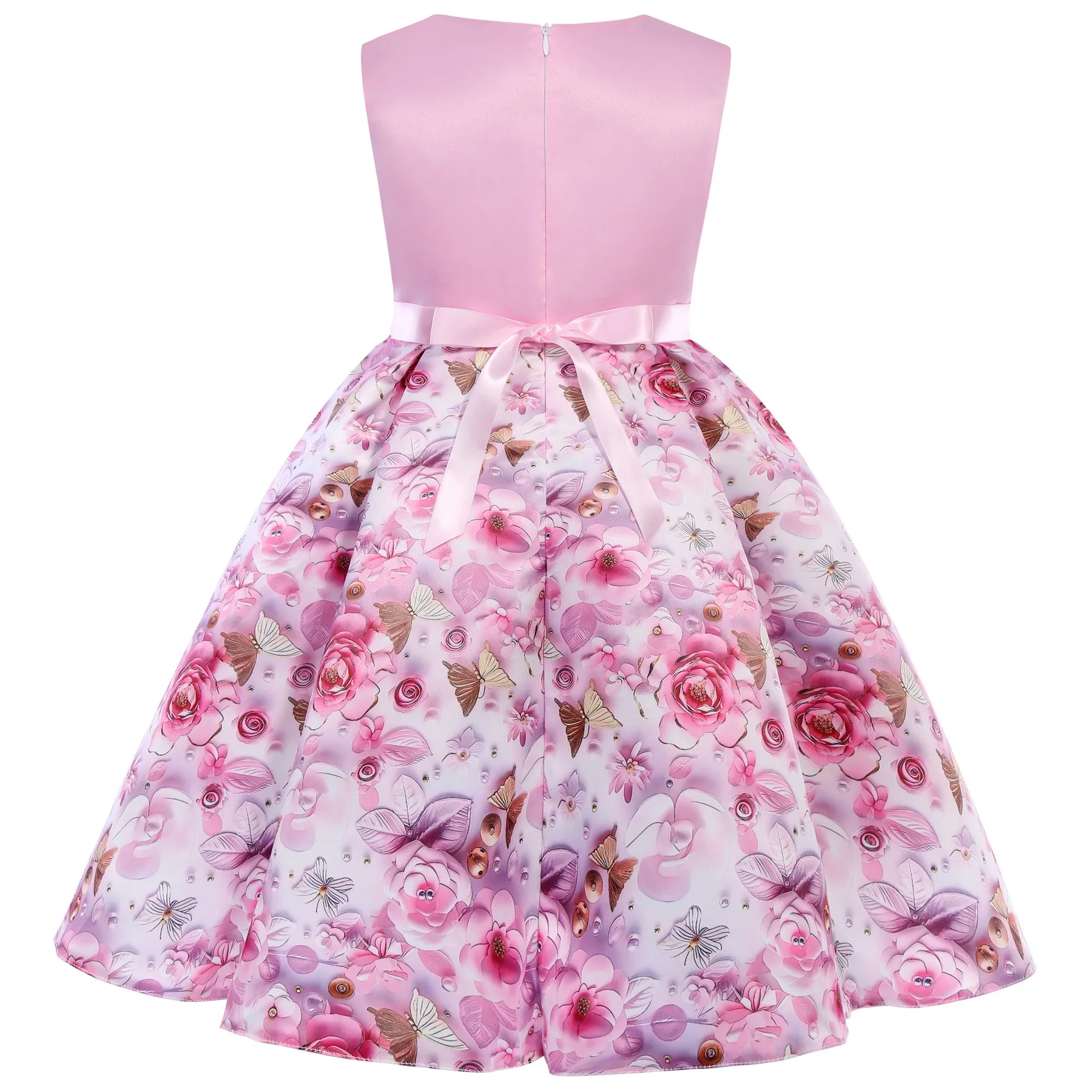 

Платье принцессы HETISO с цветочным принтом для маленьких девочек, модный детский костюм на день рождения, весна-осень, 2-10 лет