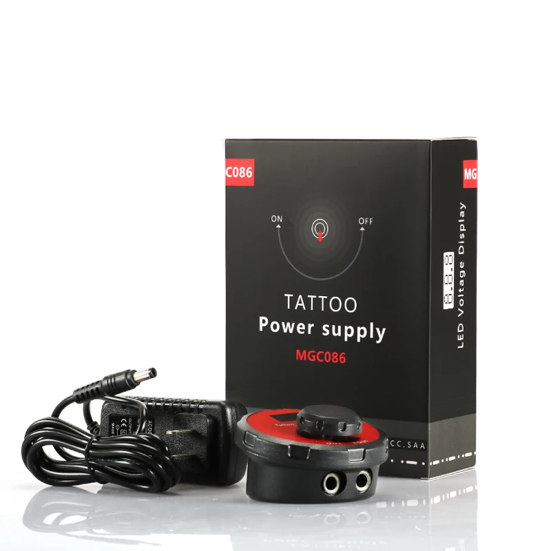 Mini Tattoo Power Supply Transformer Professional Adapter Foot-Hook Wireless For Foot Pedal LED Display Voltage Regulation Power