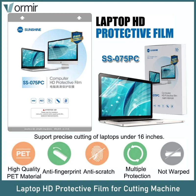 10PC SS 057PC Sunshine Laptop HD Flexible Hydrogel Film For Cut 16 Inches Explosion-Proof Screen Protectors for SS 890C Pro Max