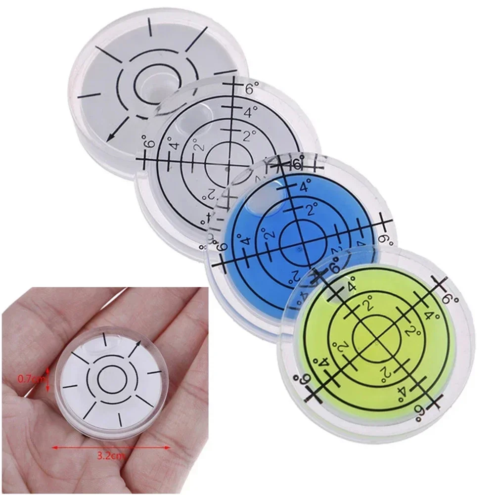 1Pc 32mm Highly Translucent Bubble Degree Mark Level Round Circular Measuring Meter For Professional Measuring