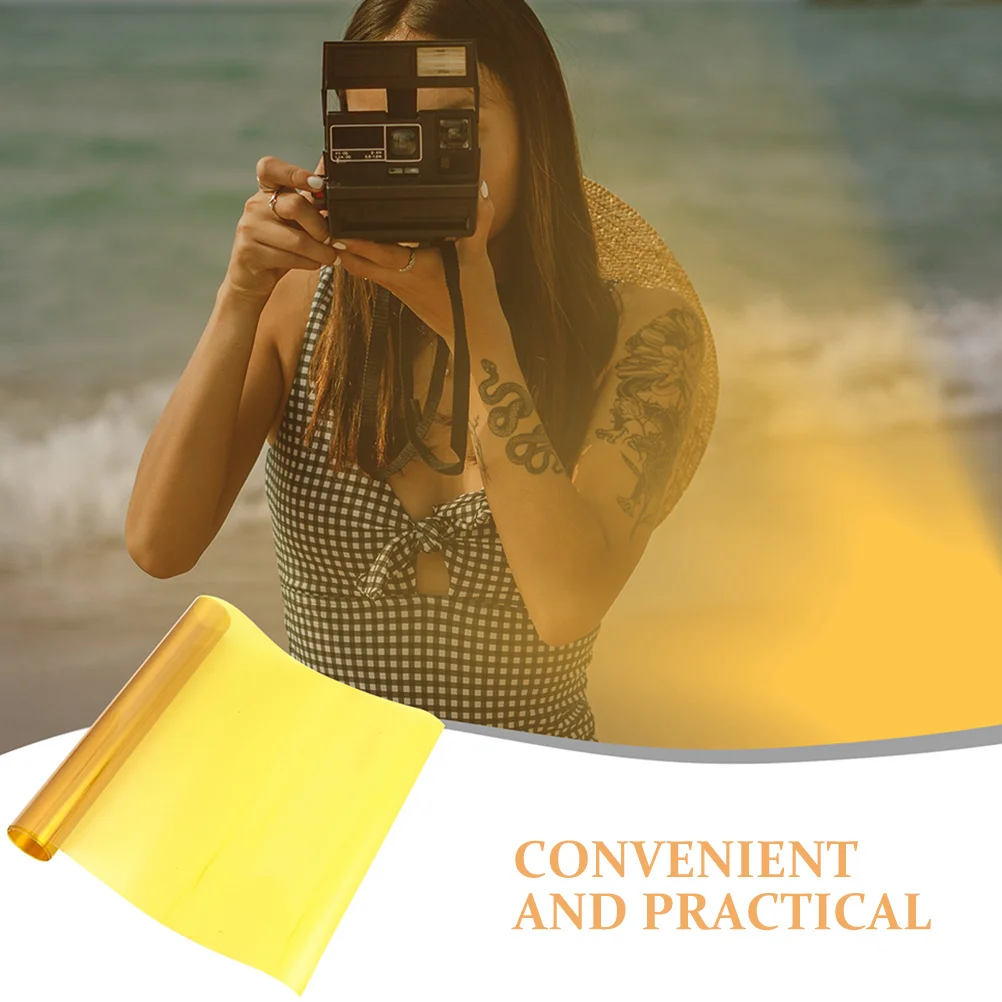 ورقة فيلم ملونة تأثير غروب الشمس مرشح إضاءة الحيوانات الأليفة للتصوير الفوتوغرافي تصحيح الألوان ضوء الناشر المواد الهلامية المزاج الإضاءة غرفة نوم #4