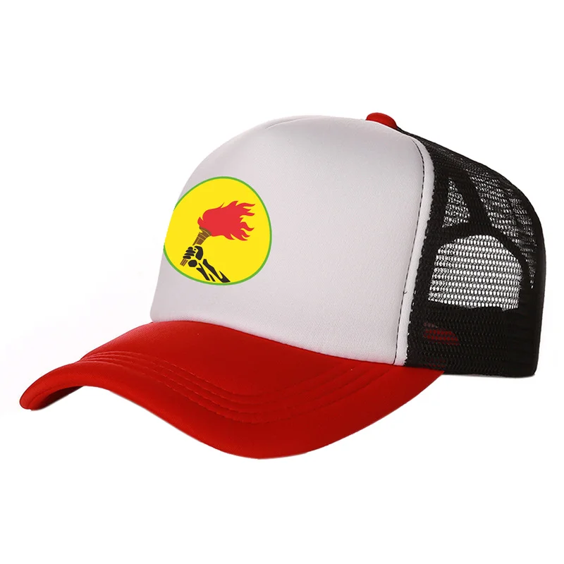 Zaire Torch Symbol Trucker Cap Unisex Men Women Breathable Mesh Snapback Adjustable Outdoor Daily Sun Protection Baseball Hat view 2