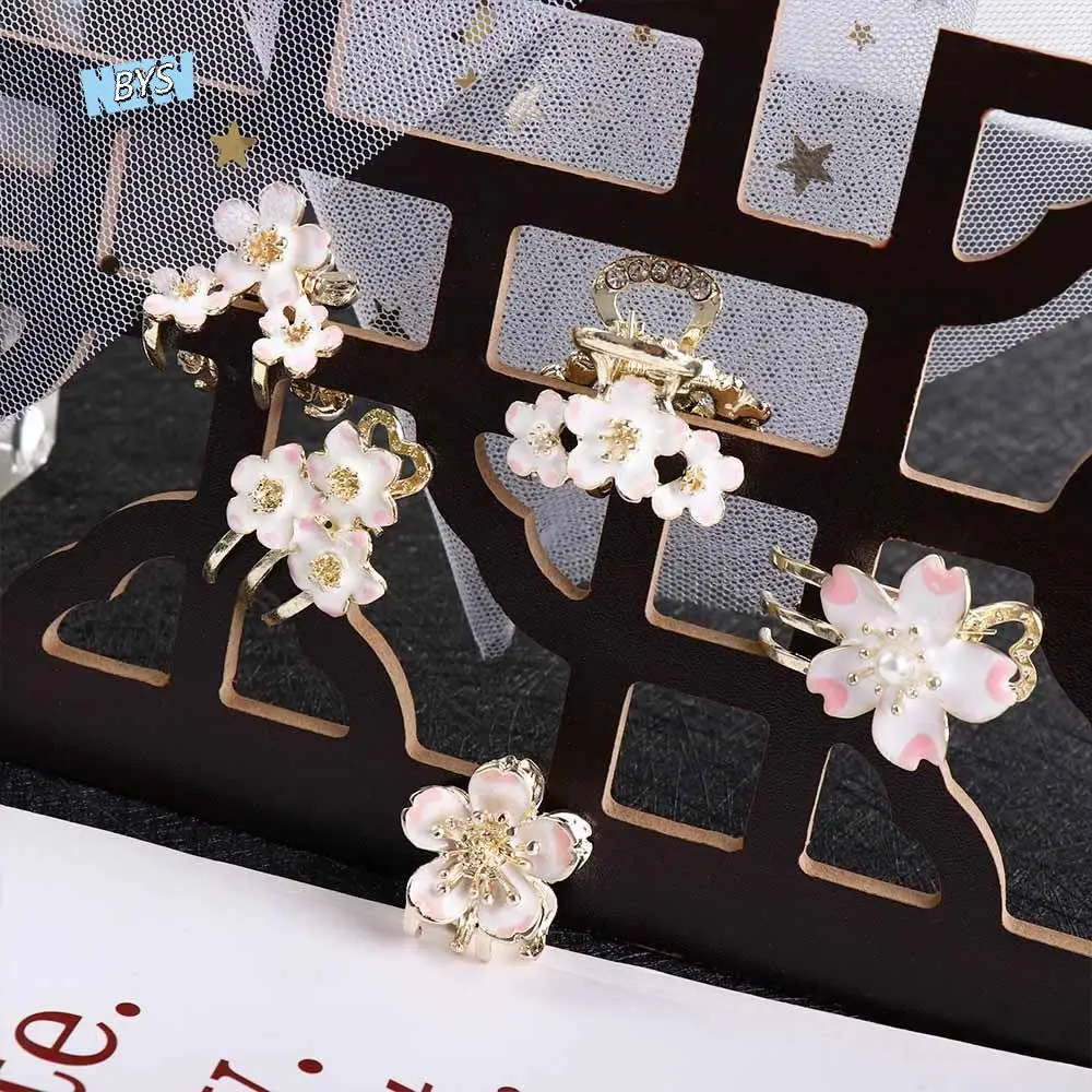 

Headdress Floral Hair Holder Hair Accessories Women's Hair Clip Small Flower Barrette Flower Hair Claw Cherry blossom Hairpin