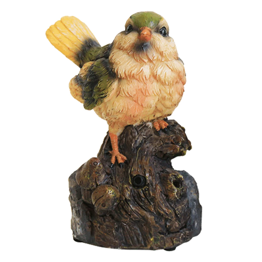 

1pc Resin Bird FigurineGarden Desktop Decoration Durable Realistic Colorful Mini Ornament Simulation Creatures