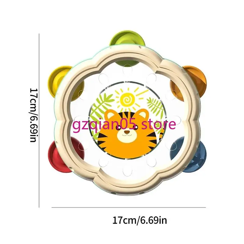 N7me Interactive Baby Drum con suoni tintinnanti giocattolo musica per scuola materna