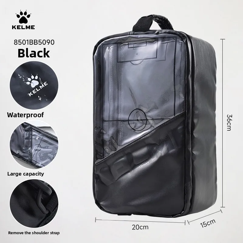 Kelme Football Shoe Bag Breathable Portable Handbag With Dry Wet Separation Single Shoulder Crossbody Storage Bag