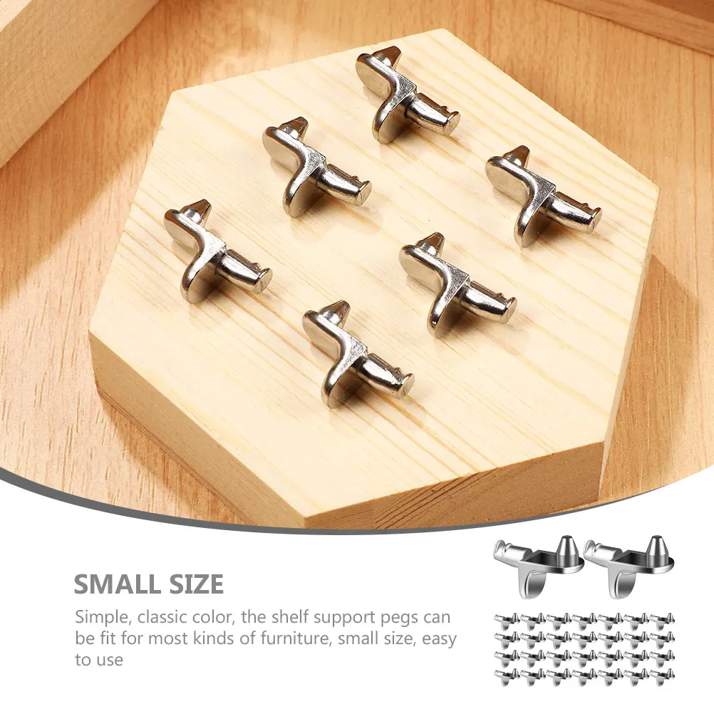 

30Pcs Shelf Support Pegs Sturdy Classic Color Shelf Brackets for Kitchen Cabinet Bookshelf Furniture Pegs for Shelves
