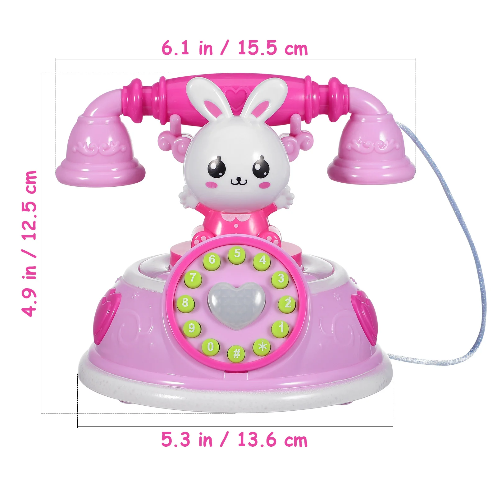 Simulation Telefon Spielhaus Kunststoff Zifferblatt Telefon Kinder Rolle Spielen Pädagogisches Interaktive Kinder Geschenk Spielhaus Spielzeug