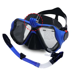 Schnorchel Tauchmaske profession elle Unterwasser maske Schwimm brille Schnorchel Tauch ausrüstung Kamera halter für Go Pro