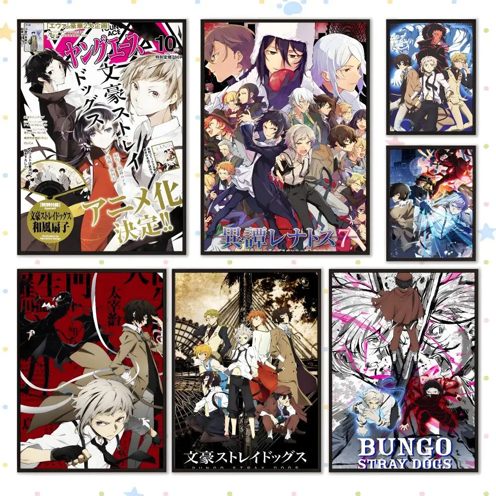 Anime Anime Japanese Art Bungo Stray Dogs Poster HD Waterproof PP Self Adhesive Aesthetic Bedroom Dorm Gaming Room Home Decor Gift - Aliexpress Deal