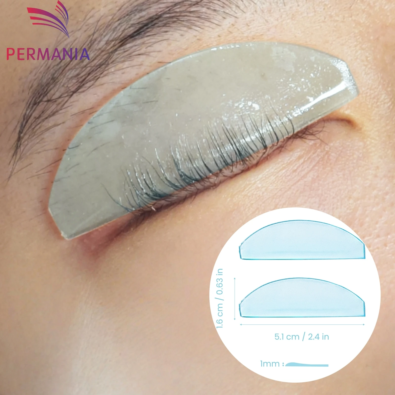 PERMANIA 1 Pair Lash Softening Pads Silicone Eyelash Perm Pads Lashes Rods Shield Lifting Eyelash Accessories Makeup Tools