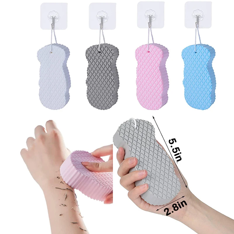 Body Scrub Exfoliating Scrub Soft Body Scrubber Bath Sponge Shower Brush Exfoliator Skin Cleaner Dead Skin Remover Bathing