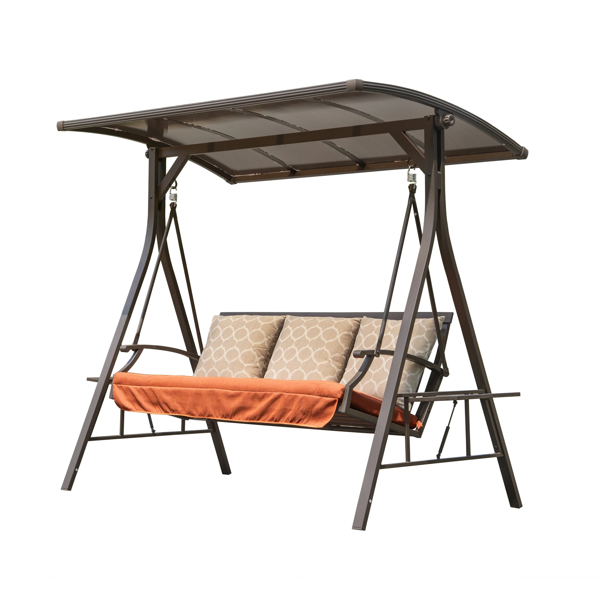 

Durable Metal Patio Porch Weather-Resistant Fabric and Sturdy Construction Outdoor Relaxation Swing