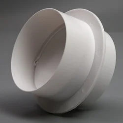 Check Valve Ventilation Pipe 80-200mm ABS Air Duct Control Ducting Connector Exhaust Fan Pipe Home Improvement