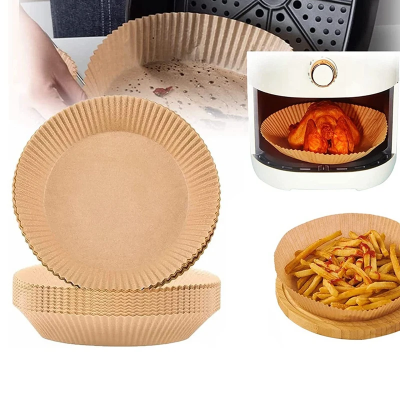 25Pcs Air Fryer Disposable Parchment Paper, Non-Stick Air Fryer Liners, For Air Fryer Baking Roasting Accessories