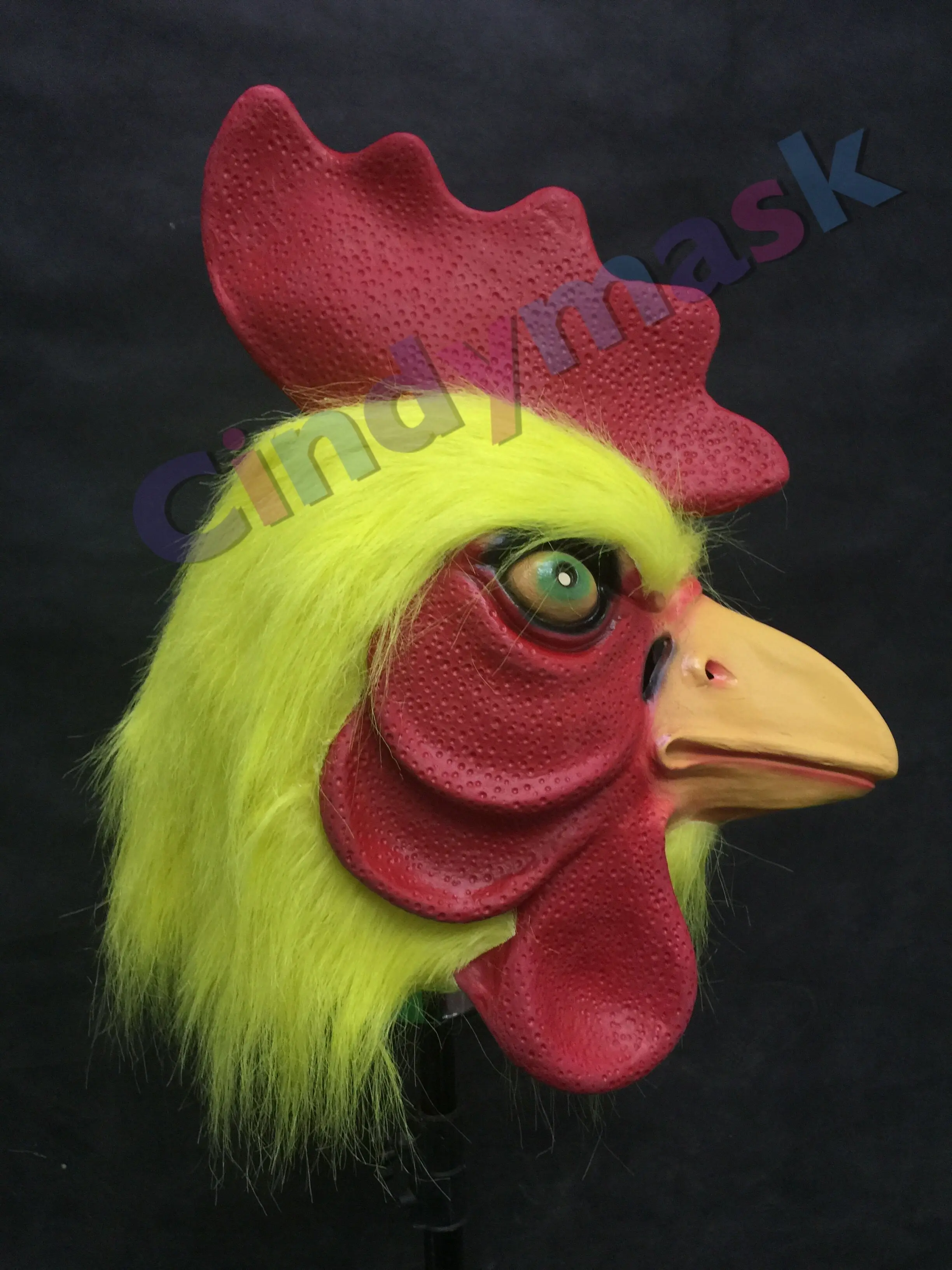 Halloween cock head mask funny props export holiday party animals headgear cosplay costumes cosplay anime