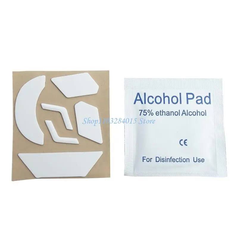 R6FF 1 Set 0.6mm Thickness Replace White Mouse Feet Mouse Skates For G903 Mouse Accessories