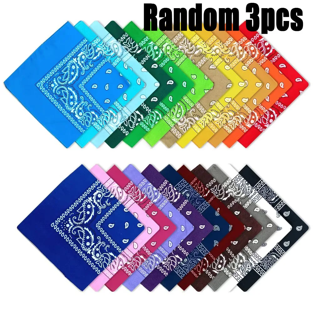 1/2/3/5PCs Unisex mannen vrouwen bandana haarband cowboy heren biker sport hoofddeksels pols hairwrap enkele hoofd wrap sjaal