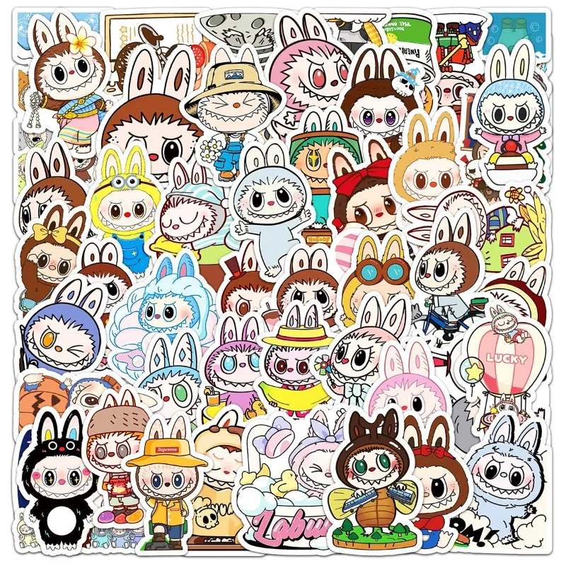 50PCS rag cloth cartoon animation laptop phone case guitar luggage tablet scooter water cup stickers wholesale