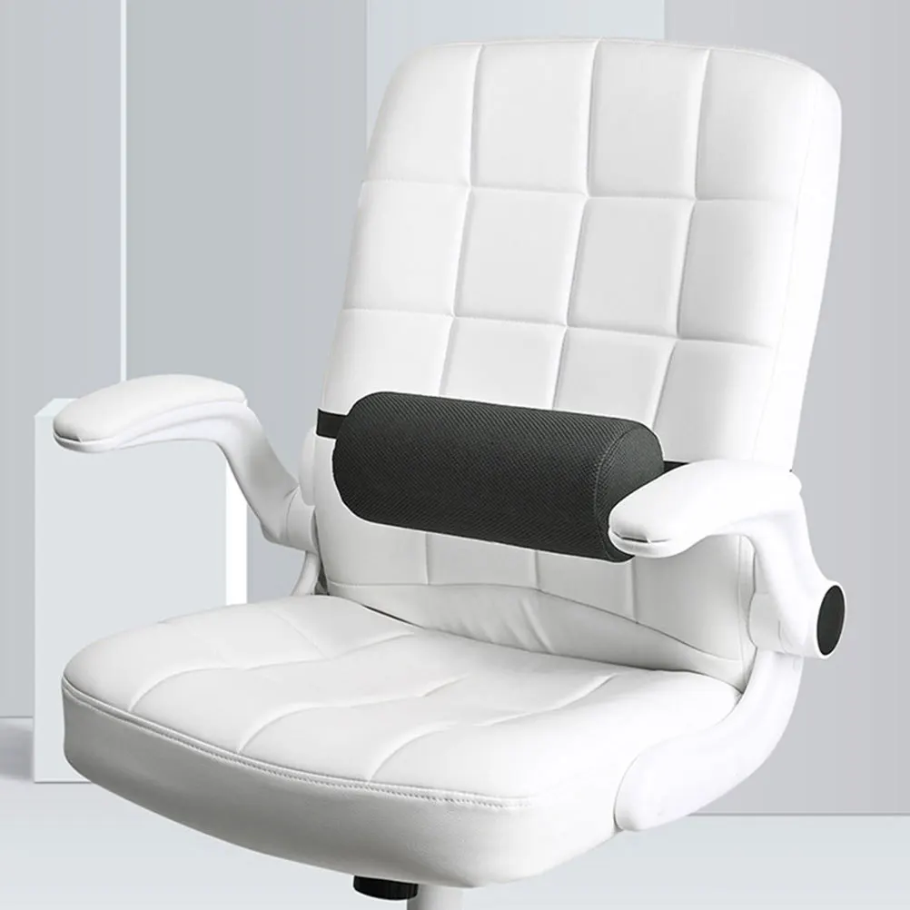 

Black Cylindrical Multifunctional Lumbar Pillow Memory Foam Car Seat Cushion for Lower Back Pain Relief Office Chair Neck