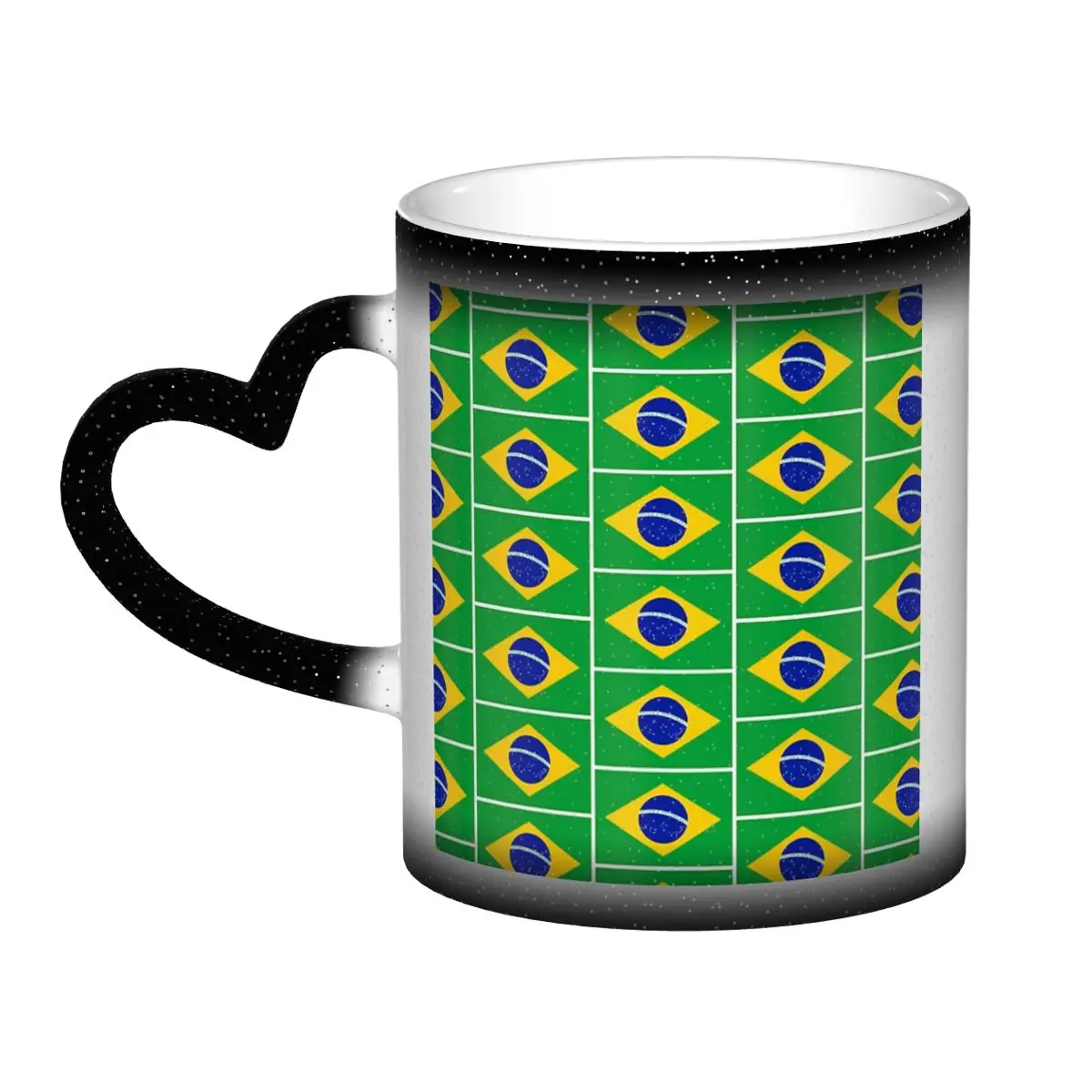 

Brazil National Flag Mug Funny Ceramic Coffee Cups Tea Mugs Milk Cup Drinkware Gift for Friends