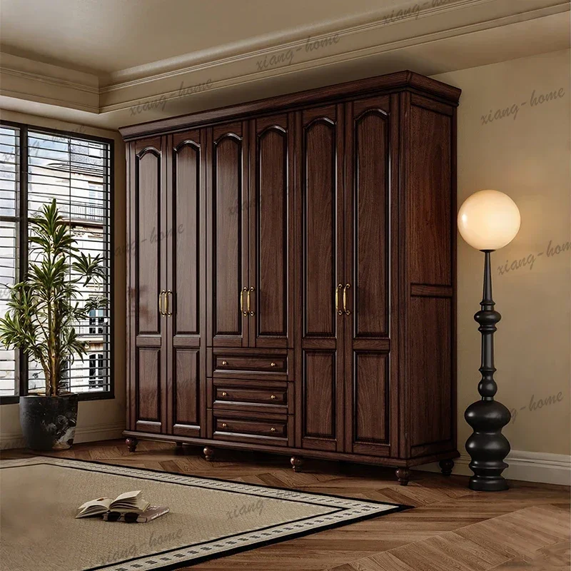 FG Luxury Nordic Unit Wardrobes Adults Wood Locker Cabinet Storage Wardrobes Closet Clothes Lounges Armario De Ropa Furniture Ho