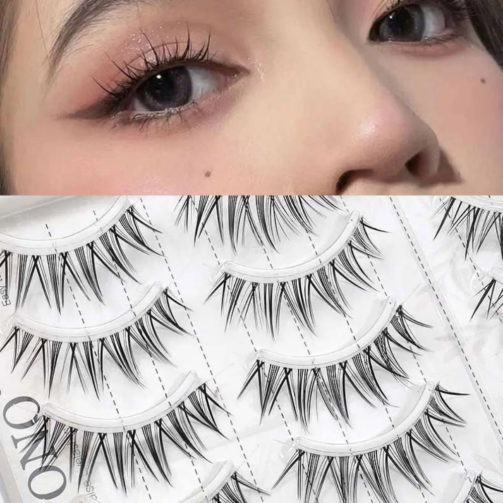 Lashes Extension Fake Cluster Eyelashes DIY Long Lasting Fluffy False Eyelashes Reusable Dense Thick Curled Up Eyelashes