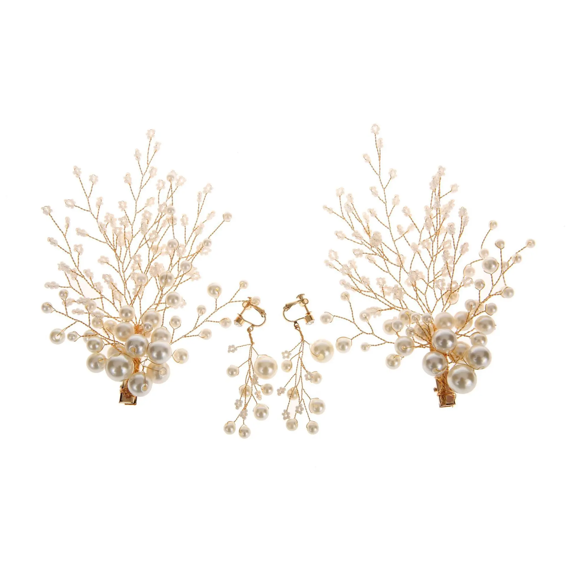 Headdress Princess New Wedding Hairpin Pearl Pop Pair Clip Super Fairy Head Catwalk Show Performance Birthday Party view 5