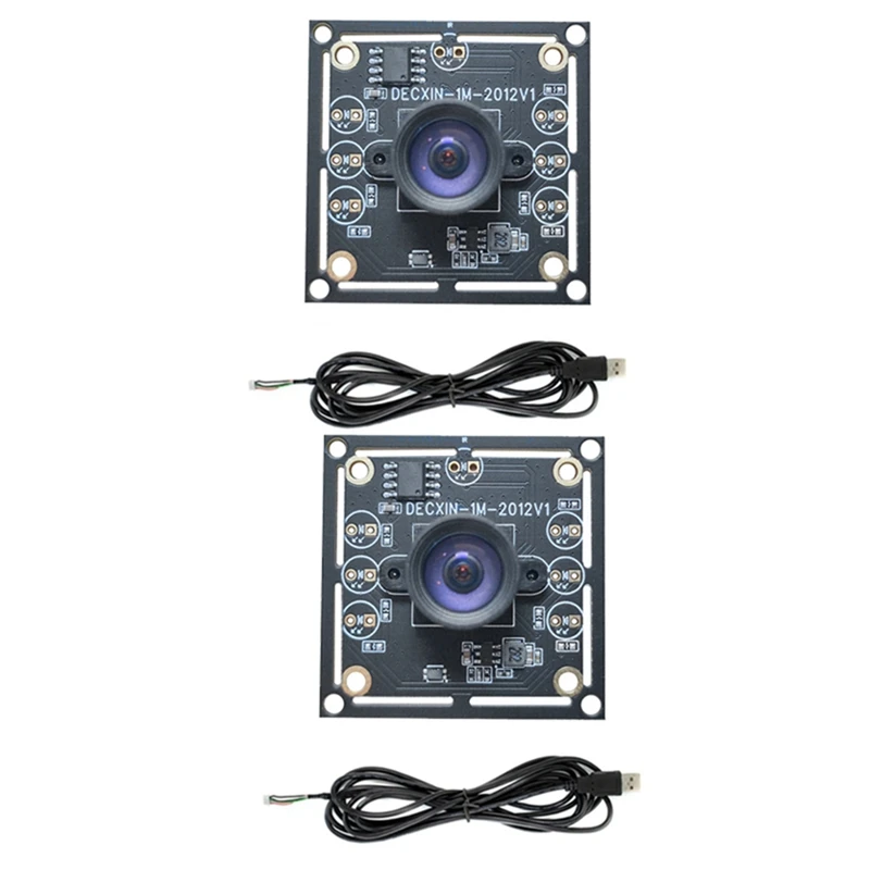 A73E-2PCS 100 Degree Camera Module OV9732 1MP 1280X720 30Fps USB Camera Module Drive Free For Winxp/7/8/10 With1.5M Cable