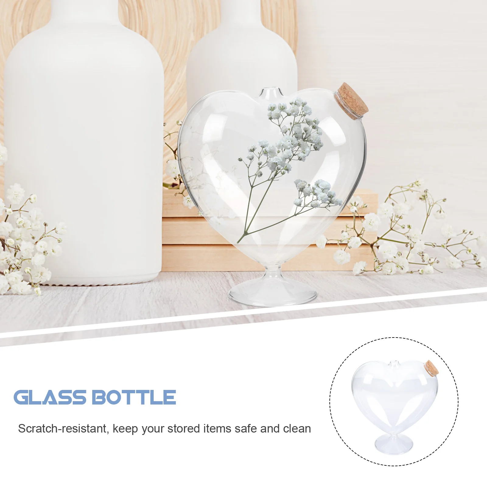Bottiglie d'acqua pieghevoli che desiderano contenitori a forma di cuore con coperchi Origami Star Jar Child