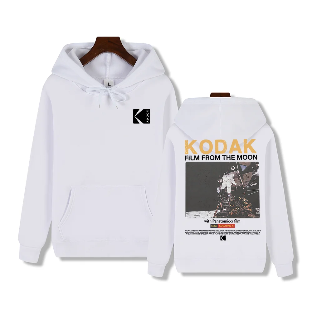 

Kodak Бренд Ретро Тренд Harajuku Y2K Принт Осень/Зима Мужская Толстовка Повседневная Уличная Уличная Повседневная Удобная Спортивная Толстовка