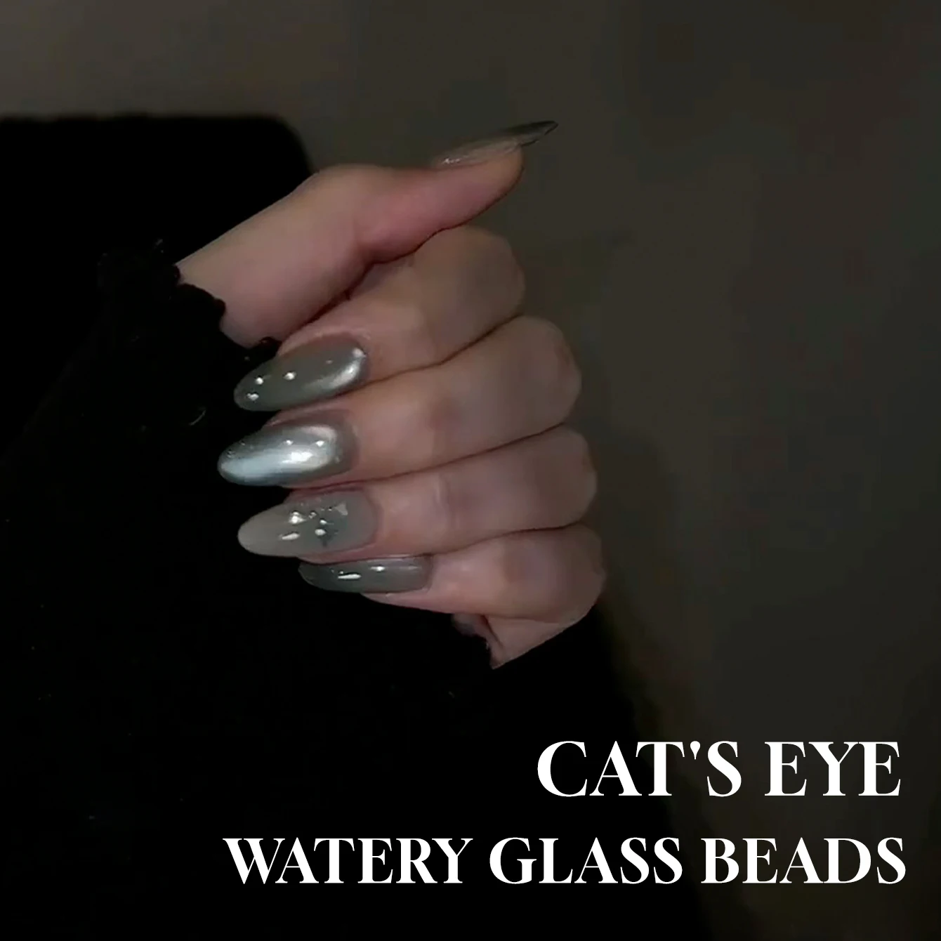 12ml 1 pçs água gelo transparente verde grânulo de vidro ímã olho de gato gel unha polonês unhas verdes luz uv unhas arte do prego