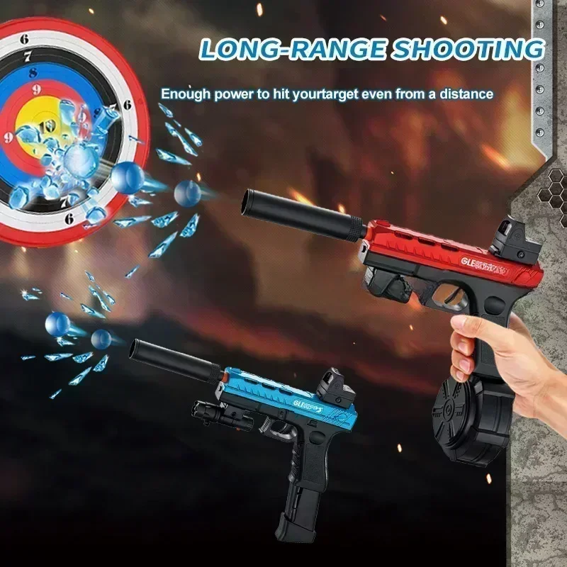 JM-X2 Gi0ck G17 G18 Kanonnen Blasters Gei Ball Gun Automaat Met Gel Bullet Gun Acsessories Buiten Schieten Speelgoed